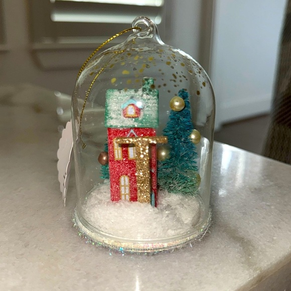 Anthropologie Home For The Holidays Monogram Initial T Ornament New With Tags - Picture 2 of 5